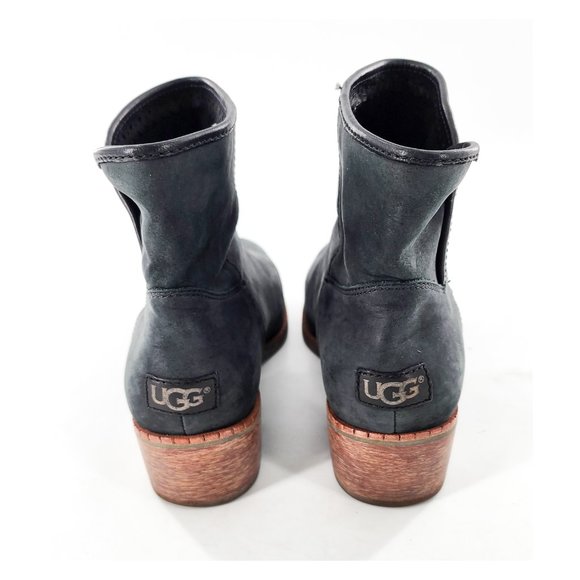UGG Gray Ankle Boots Suede Minimalist Design - Picture 5 of 13